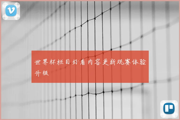 世界杯栏目好看内容更新观赛体验升级
